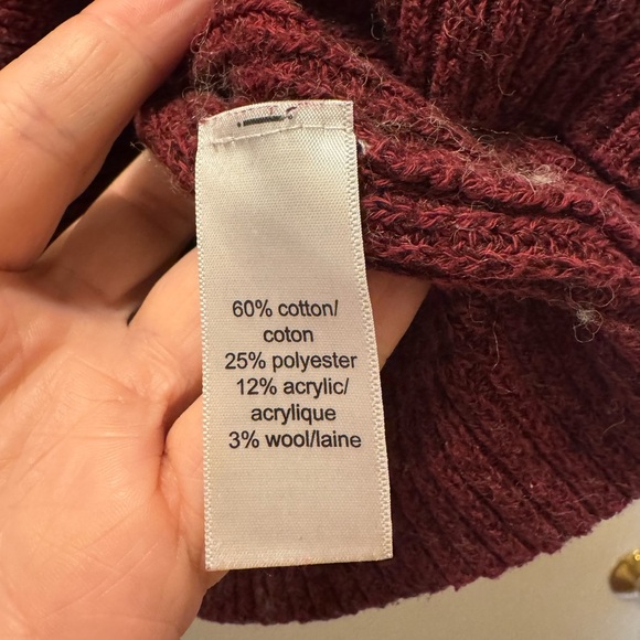 Maurices Deep Red V-Neck Sweater - Picture 3 of 10